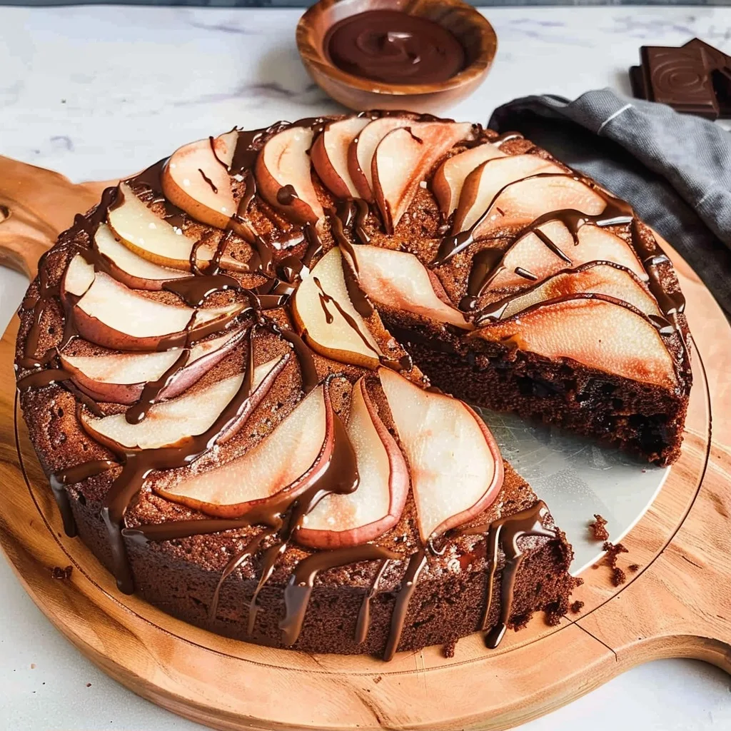Pear and Chocolate Cake