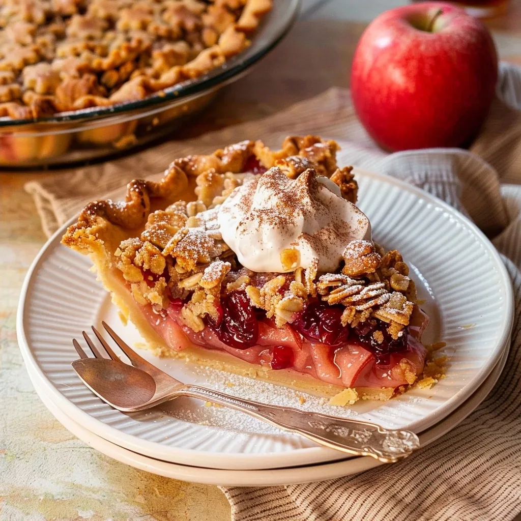 Apple Cranberry Crumble Pie