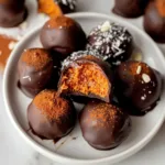 Dark Chocolate Pumpkin Truffles