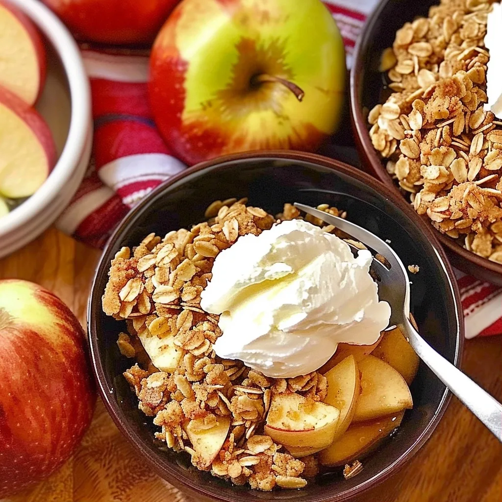 Stovetop Apple Crisp for Two