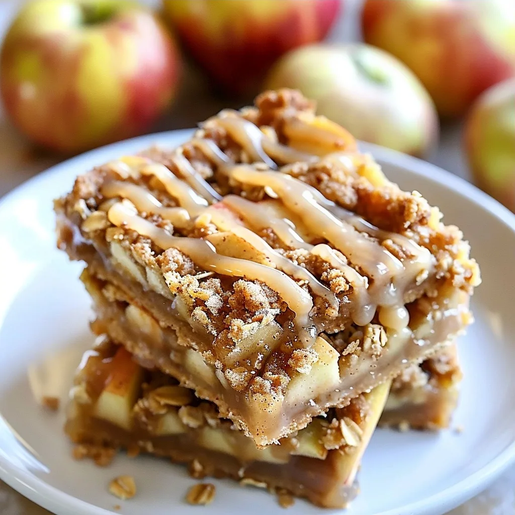 Apple Bars with Cinnamon Oat Streusel