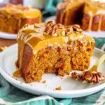 Pumpkin Snack Cake (With Praline Topping!)