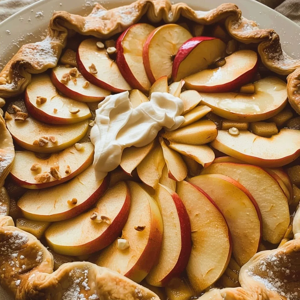 Honeycrisp Apple Galette with Almond Cream