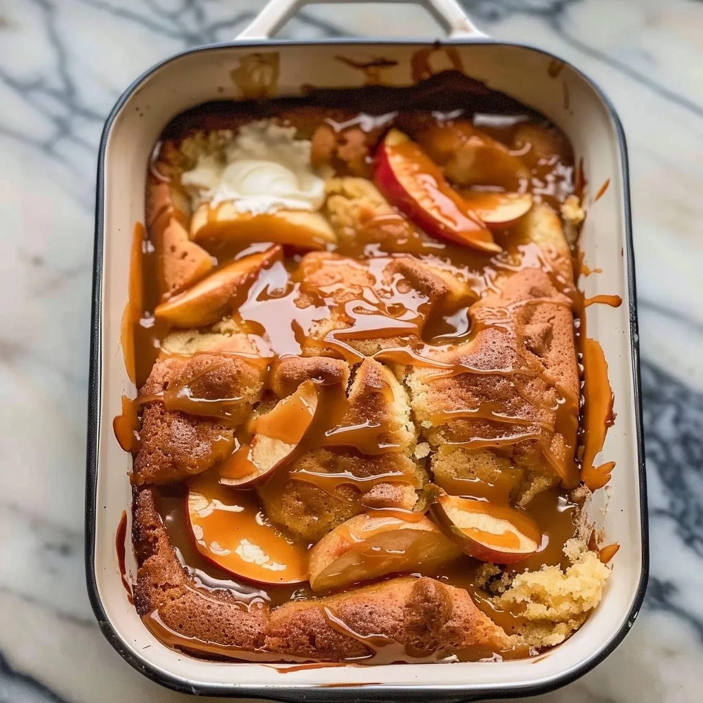 Caramel Apple Dump Cake: A Simple Heartwarming Dessert