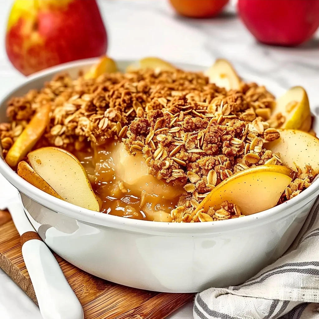 Fall Spiced Pear Crisp