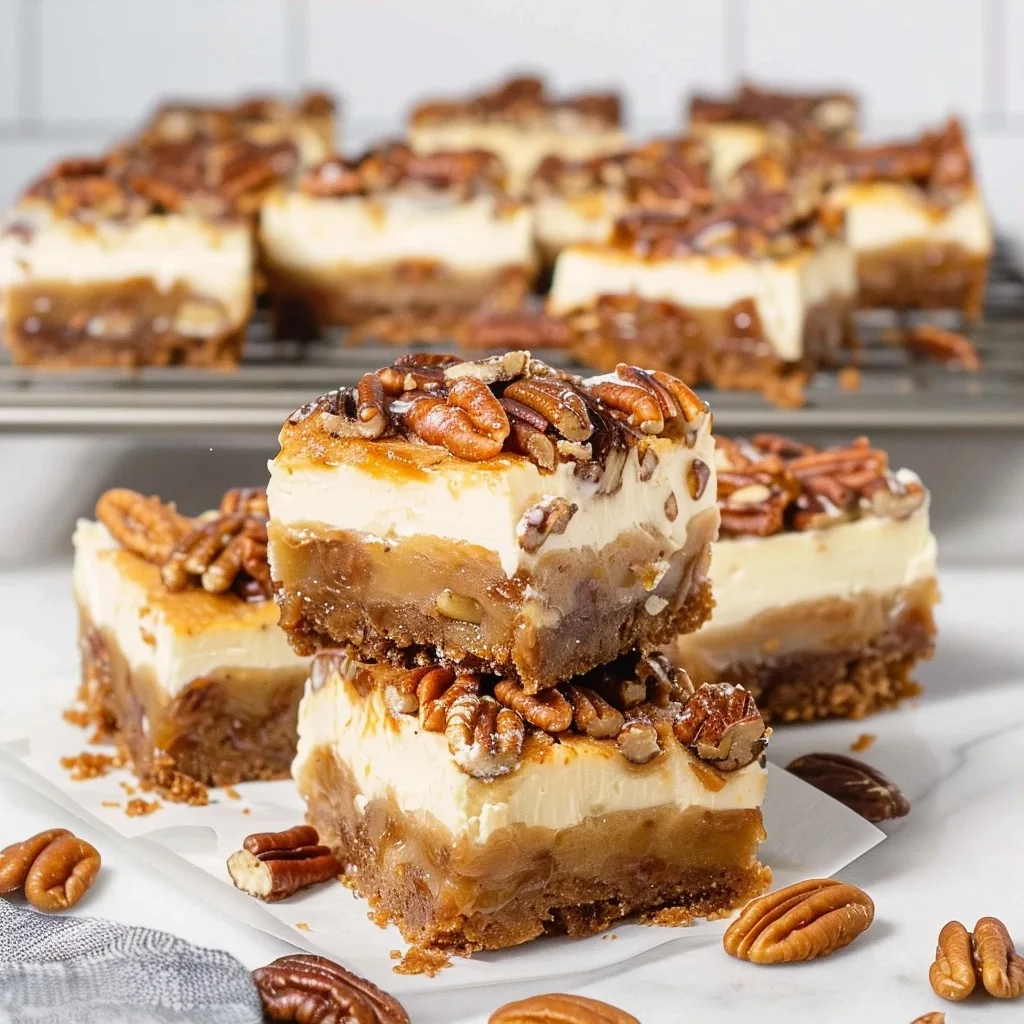 Pecan Pie Cheesecake Bars