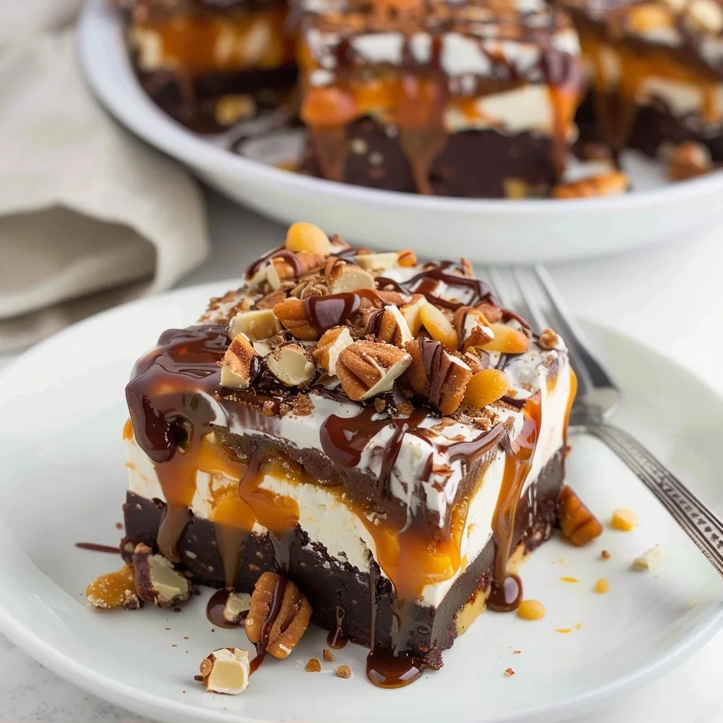 No Bake Turtle Dream Bars
