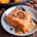 Sweet Potato Cake with Cinnamon Crumble and Maple Glaze