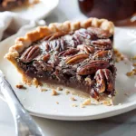 Chocolate Bourbon Pecan Pie with Maple Syrup