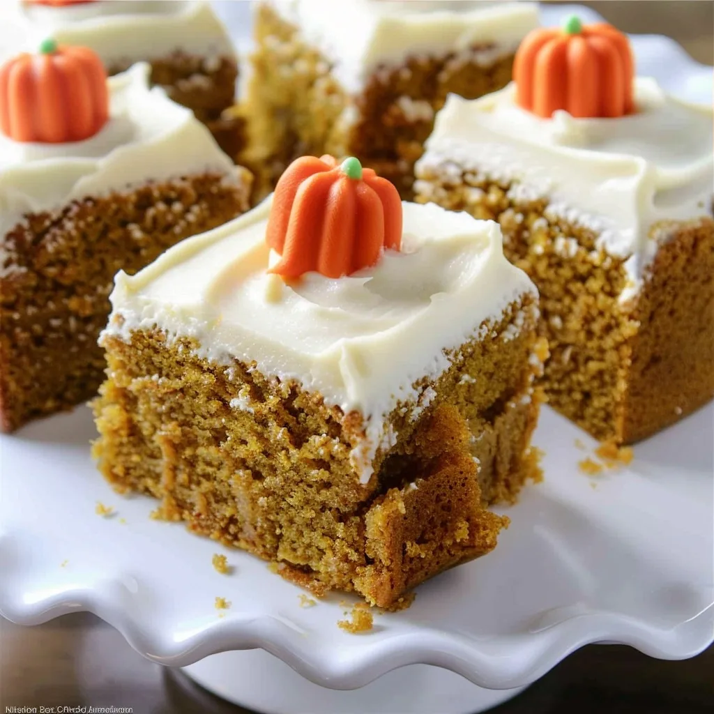Pumpkin Cake With Cream Cheese Frosting