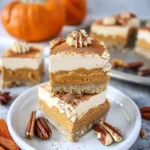Vegan No Bake Pumpkin Cheesecake Bars
