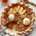 Easy Apple Walnut Crumble Pie