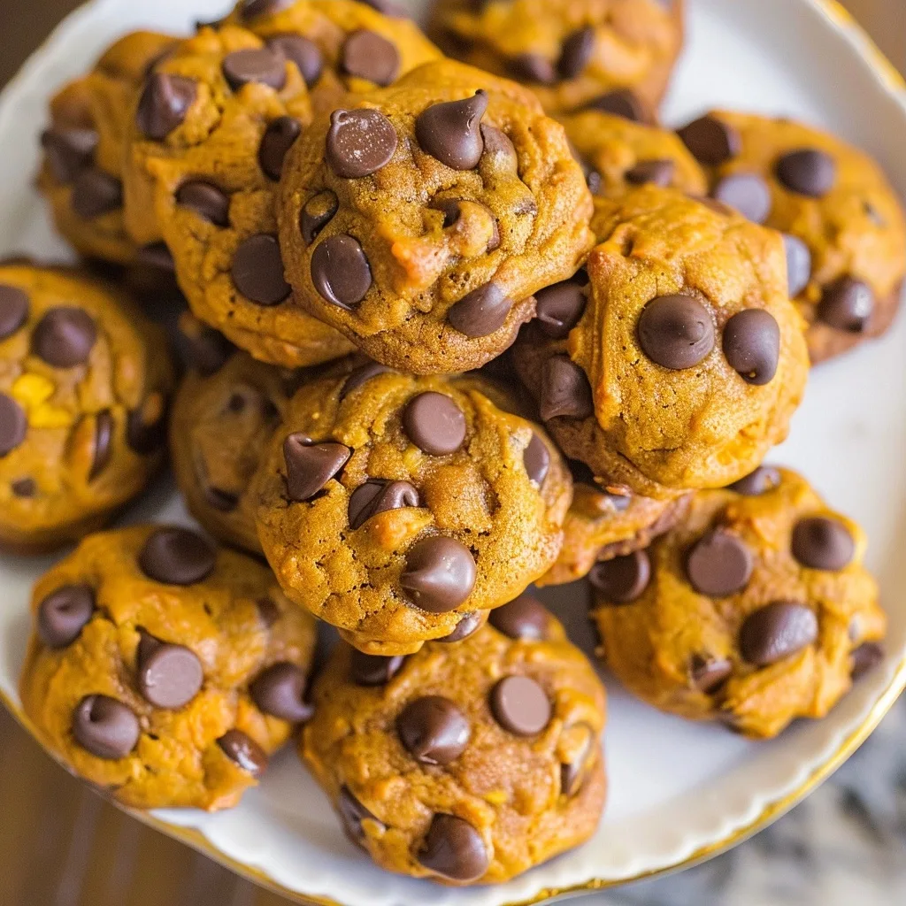 Soft Pumpkin Chocolate Chip Cookies