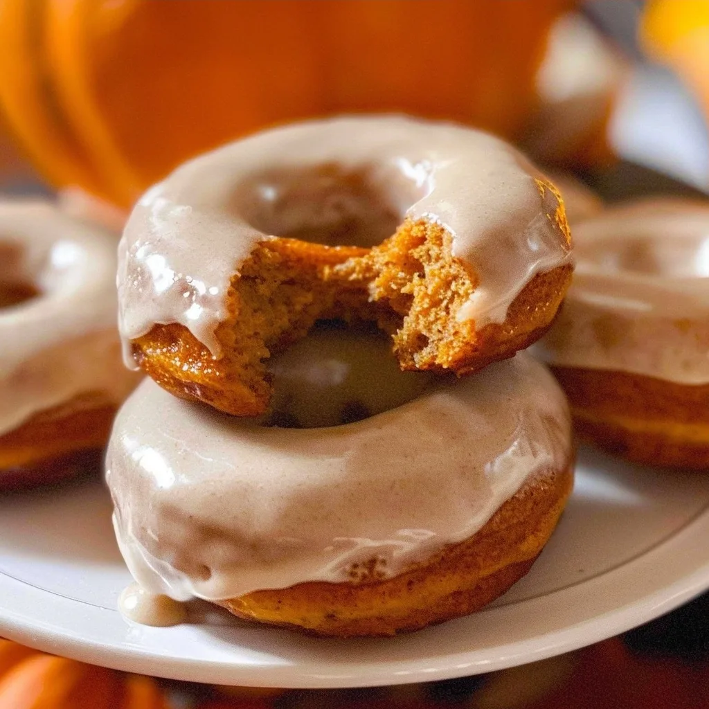 Pumpkin Spice Donuts Recipe with Brown Butter Glaze