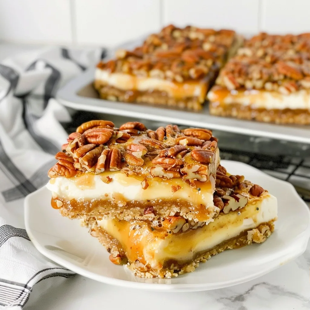 Pecan Pie Cheesecake Bars