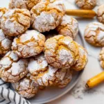 Vegan Pumpkin Crinkle Cookies