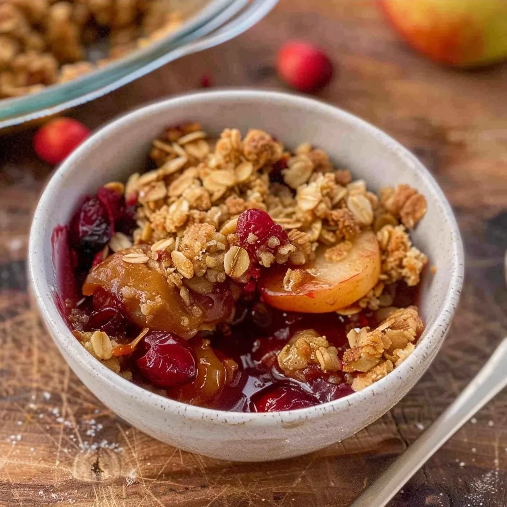 The best cranberry apple crisp