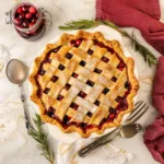 Easy Cranberry Pie With Woven Lattice Crust