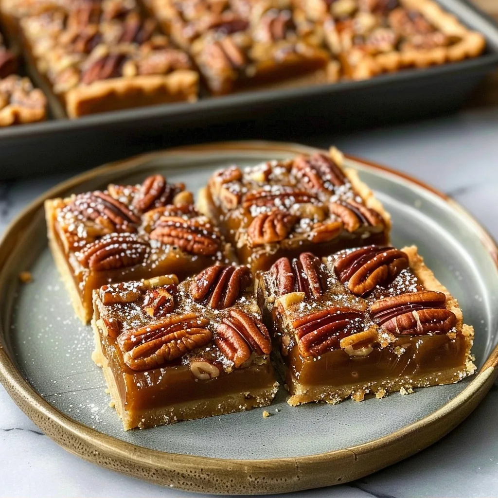 Dulce de Leche Pecan Pie Bars