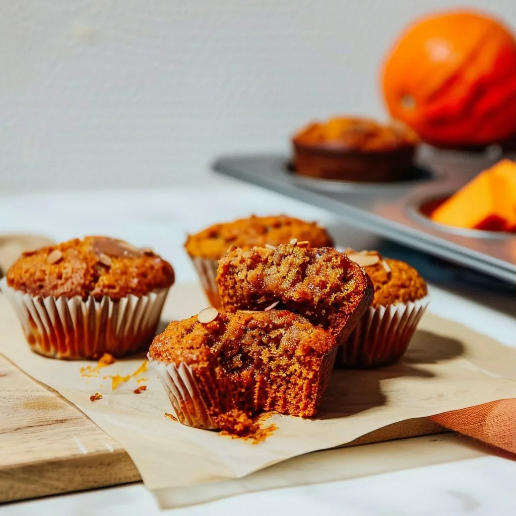 Fluffy Almond Butter Sweet Potato Muffins