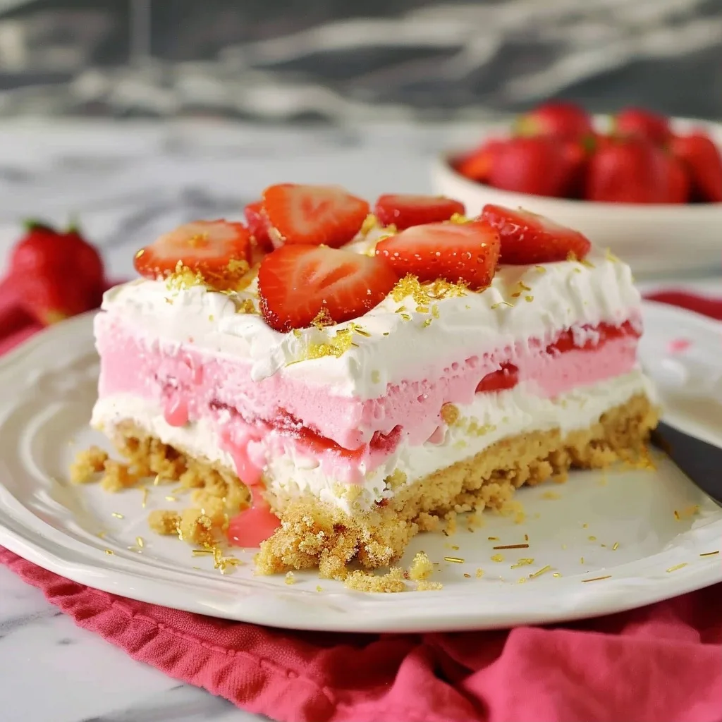 No Bake Strawberry Delight