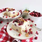 Cranberry Sauce Poke Cake
