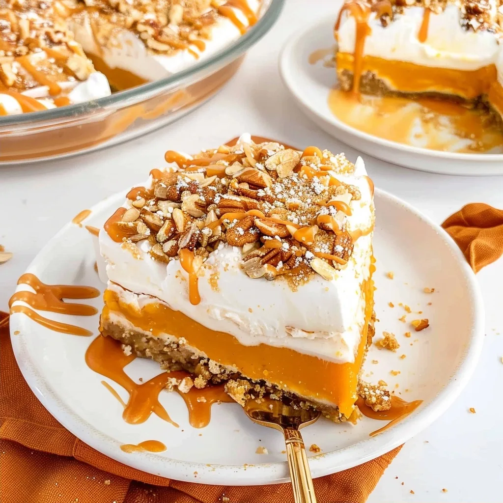 Pumpkin Lush: A Creamy Layered Fall Dessert