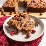 Almond Flour Cranberry Orange Coffee Cake (Paleo)