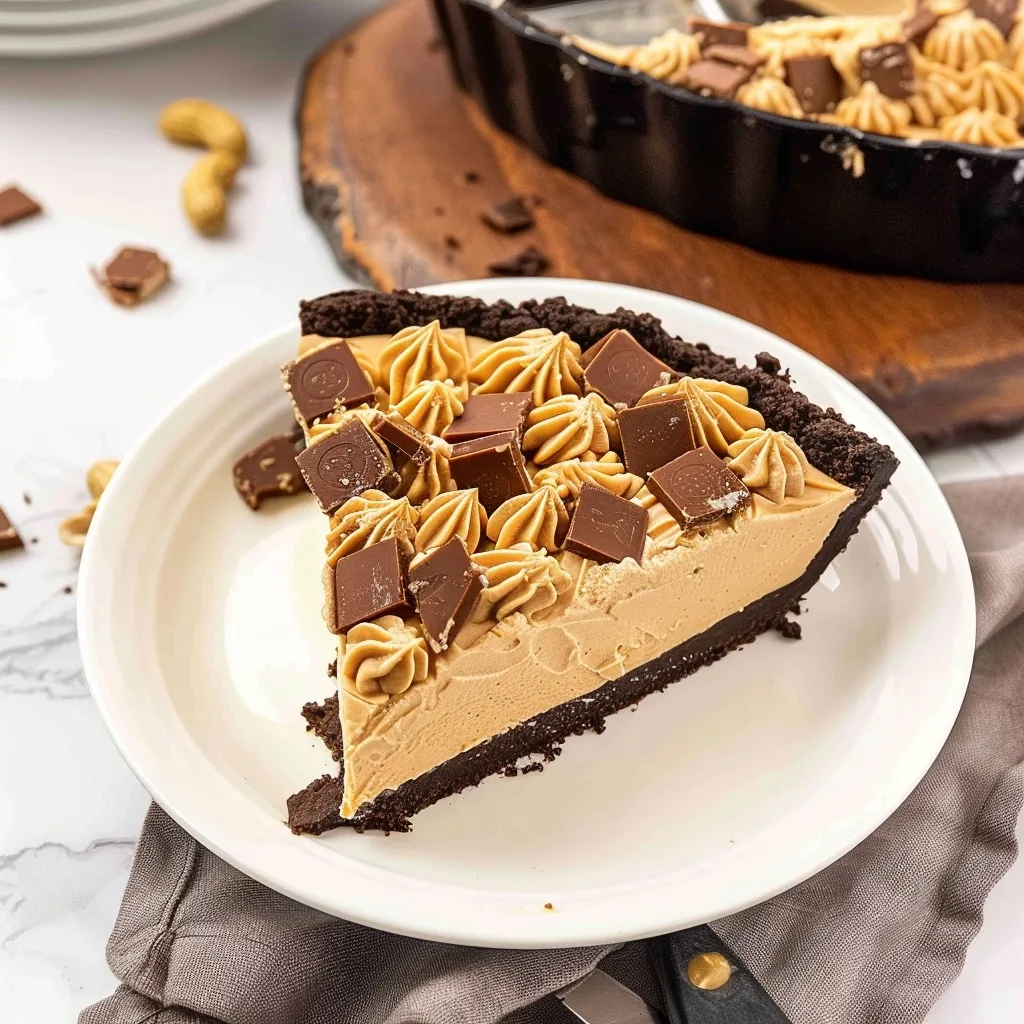 No Bake Peanut Butter Pie