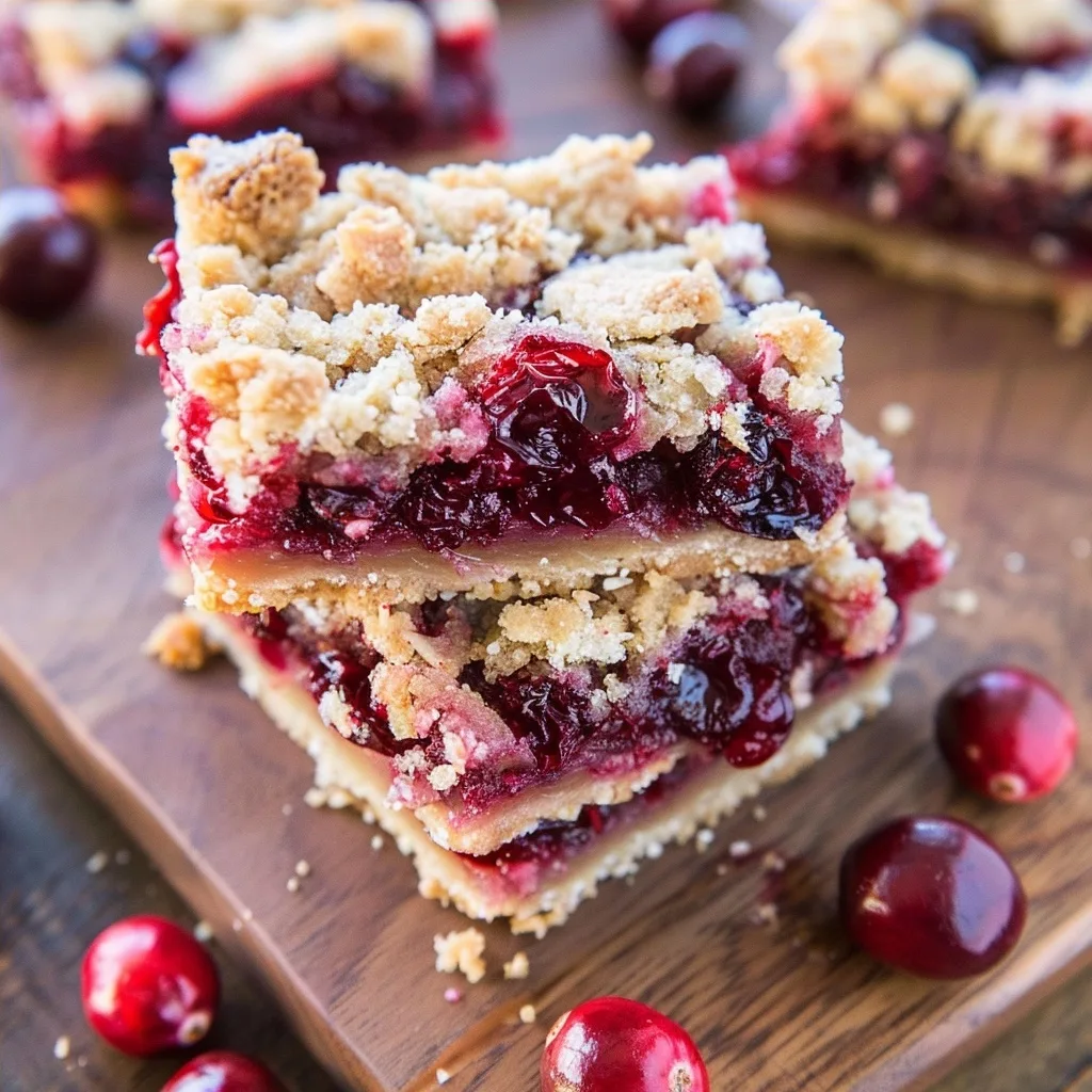 Vegan Cranberry Crumb Bars (Paleo)